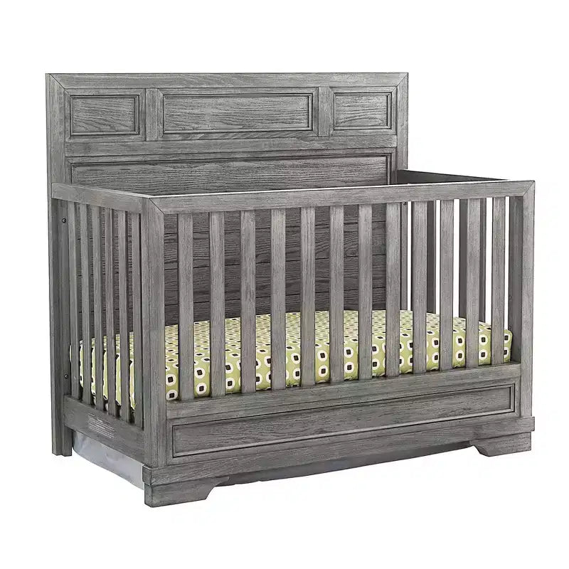 Westwood Baby | Foundry Flat Top Convertible Crib - Brushed Pewter