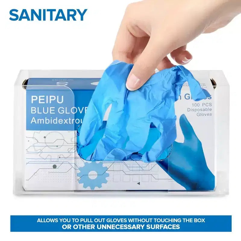 Distributeur de Gants en Acrylique Simple Stock Your Home - Lot de 24 Boîtes à Mouchoirs Support Mural pour Gants pour Cuisine Nettoyage Placard Laboratoire Examen Bureau