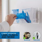 Distributeur de Gants en Acrylique Simple Stock Your Home - Lot de 24 Boîtes à Mouchoirs Support Mural pour Gants pour Cuisine Nettoyage Placard Laboratoire Examen Bureau
