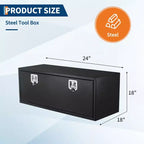 Boîte à outils de camion en acier, coffre de rangement sous caisse résistant aux intempéries, surface lisse, antirouille, pour pickup, camping-car, remorque