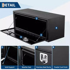 Boîte à outils de camion en acier, coffre de rangement sous caisse résistant aux intempéries, surface lisse, antirouille, pour pickup, camping-car, remorque