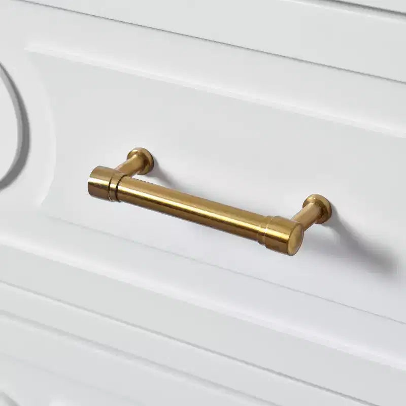 JVNOXK Meuble sous vasque 30'' en bois massif avec lavabo en céramique, meuble-lavabo blanc autoportant avec 3 tiroirs pour salle de bain moderne