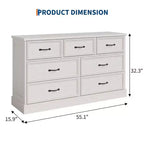 Commode à tiroirs à niveaux multiples, bahut moderne du milieu du siècle, poignée métallique, pour salon, entrée