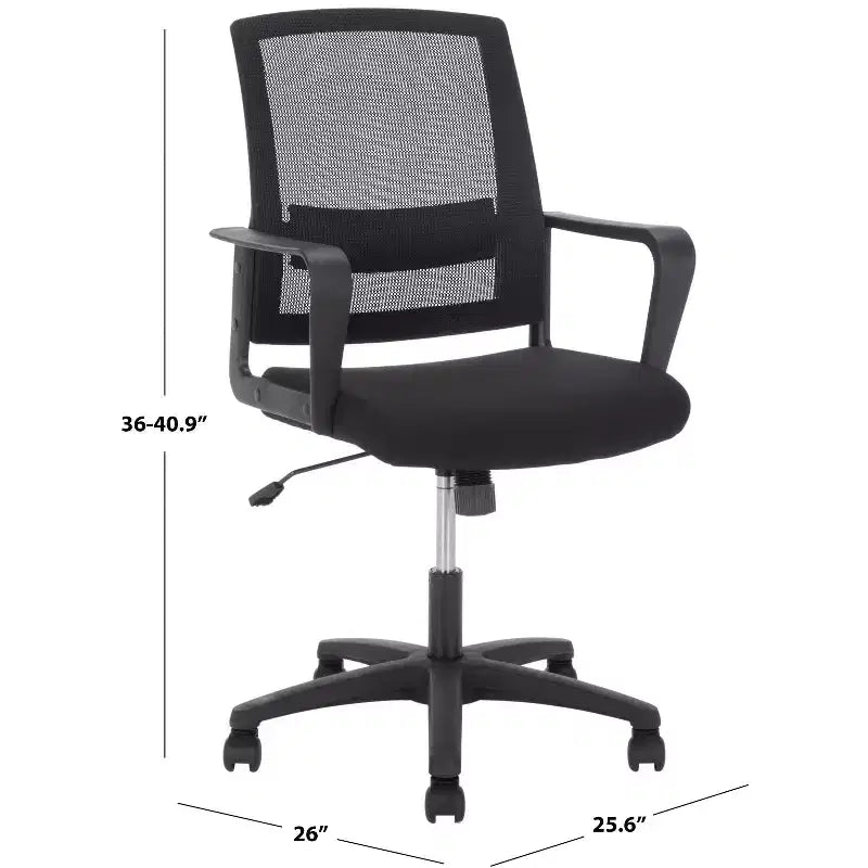 Chaise de bureau réglable Christine - Noire - SEI