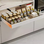 1 Organisateur de placard extensible, coulissant et réglable en largeur, 3 rails, grande taille