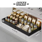 1 Organisateur de placard extensible, coulissant et réglable en largeur, 3 rails, grande taille