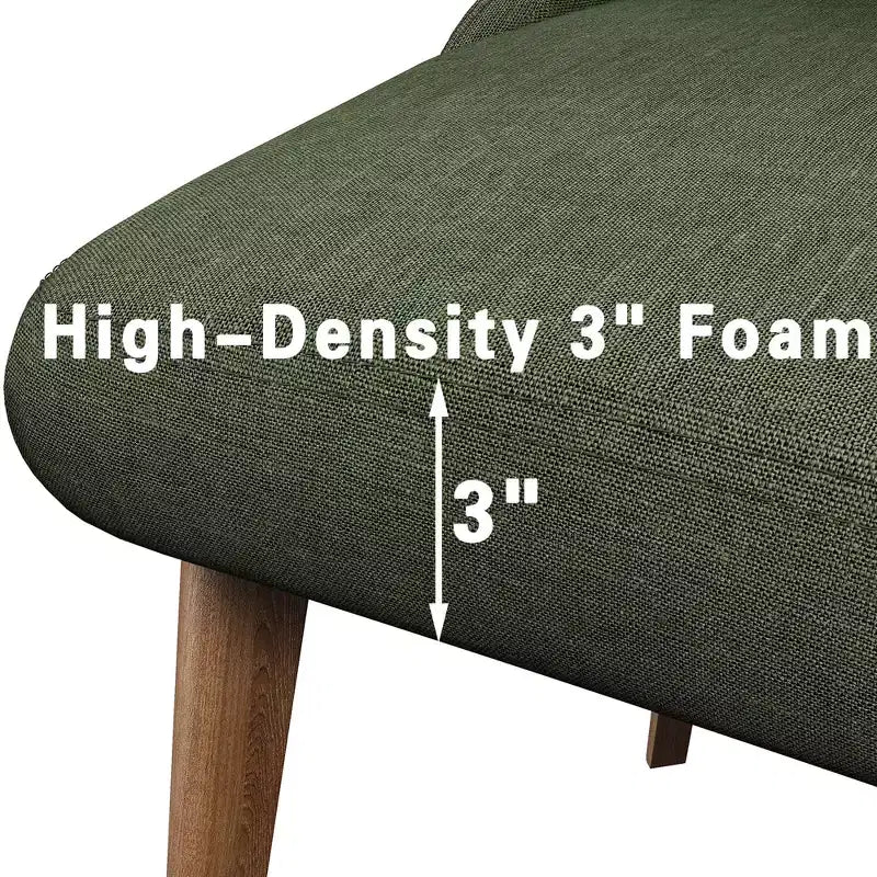 Chaise de salle à manger blanche en bois massif tapissée, H 32,7 po