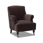 Fauteuil d'appoint Jennifer Taylor Home Eloise 30 avec accoudoirs plissés