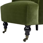 Fauteuil d'appoint Jennifer Taylor Home Eloise 30 avec accoudoirs plissés