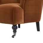 Fauteuil d'appoint Jennifer Taylor Home Eloise 30 avec accoudoirs plissés