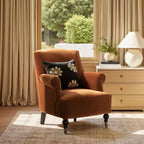 Fauteuil d'appoint Jennifer Taylor Home Eloise 30 avec accoudoirs plissés