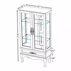 Meuble haut de cuisine MAYEERTY en bois massif, portes à fermeture amortie, étagères réglables, gain de place