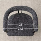 Tabourets de bar rembourrés modernes à hauteur de comptoir, tabourets de 24 pouces pour îlot de cuisine avec dossier, chaises de comptoir en tissu pour salle à manger ou bar à la maison - Panipeachy