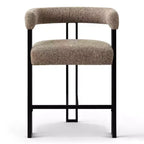 Tabourets de bar rembourrés modernes à hauteur de comptoir, tabourets de 24 pouces pour îlot de cuisine avec dossier, chaises de comptoir en tissu pour salle à manger ou bar à la maison - Panipeachy