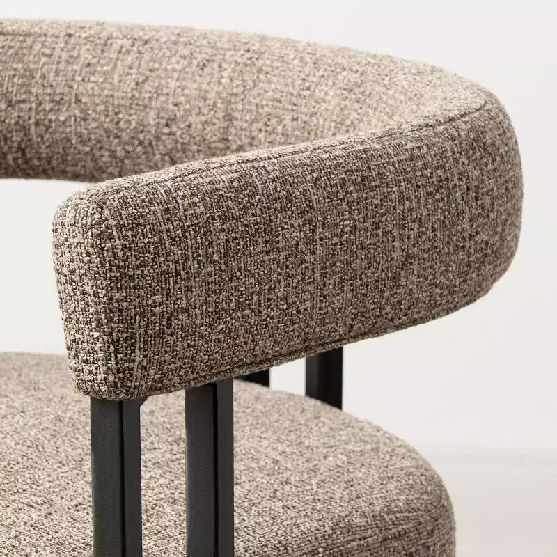 Tabourets de bar rembourrés modernes à hauteur de comptoir, tabourets de 24 pouces pour îlot de cuisine avec dossier, chaises de comptoir en tissu pour salle à manger ou bar à la maison - Panipeachy