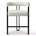 Tabourets de bar rembourrés modernes à hauteur de comptoir, tabourets de 24 pouces pour îlot de cuisine avec dossier, chaises de comptoir en tissu pour salle à manger ou bar à la maison - Panipeachy