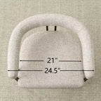 Tabourets de bar rembourrés modernes à hauteur de comptoir, tabourets de 24 pouces pour îlot de cuisine avec dossier, chaises de comptoir en tissu pour salle à manger ou bar à la maison - Panipeachy