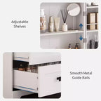 Meuble de cuisine autoportant de 183 cm, armoire de rangement de style ferme, étagères réglables, pour salon