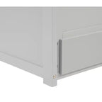 MAYEERTY Lit mezzanine complet en pin massif avec bureau sous le lit et espace optimisé