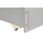 MAYEERTY Lit mezzanine complet en pin massif avec bureau sous le lit et espace optimisé