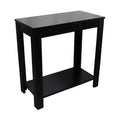HomeRoots 24 Black End Table With Shelf