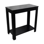 HomeRoots 24 Black End Table With Shelf