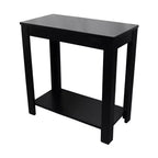 Table d'appoint avec étagère HomeRoots 24 noire
