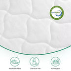 Matelas hybride 12 po avec ressorts ensachés et mousse confort, housse en tricot respirant, soutien mi-ferme Grand lit