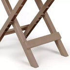 Camco Table d'appoint pliante portable Adirondack, petite, pour camping, résistante aux intempéries, antirouille, en plastique durable, pour utilisation intérieure et extérieure, coloris sauge