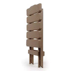 Camco Table d'appoint pliante portable Adirondack, petite, pour camping, résistante aux intempéries, antirouille, en plastique durable, pour utilisation intérieure et extérieure, coloris sauge