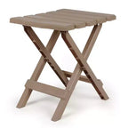 Camco Table d'appoint pliante portable Adirondack, petite, pour camping, résistante aux intempéries, antirouille, en plastique durable, pour utilisation intérieure et extérieure, coloris sauge