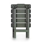 Camco Table d'appoint pliante portable Adirondack, petite, pour camping, résistante aux intempéries, antirouille, en plastique durable, pour utilisation intérieure et extérieure, coloris sauge