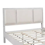 Cadre de Lit Plateforme Christopher Knight Home Madison Moderne Ferme en Bois avec Tête de Lit Rembourrée