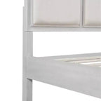 Cadre de Lit Plateforme Christopher Knight Home Madison Moderne Ferme en Bois avec Tête de Lit Rembourrée