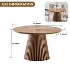 Table à manger ovale peu encombrante avec pieds à lattes pour salon