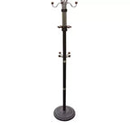 Porte-manteau GDFStudio Lorena moderne 73, en chrome et bois
