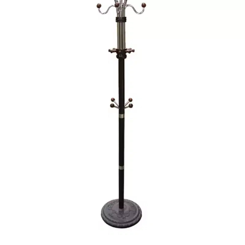Porte-manteau GDFStudio Lorena moderne 73, en chrome et bois