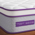 Sersper matelas hybride à ressorts et mousse à mémoire de forme 12 pouces - Compatible avec les lits plateformes, les sommiers tapissiers ou les lits à lattes