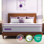 Sersper matelas hybride à ressorts et mousse à mémoire de forme 12 pouces - Compatible avec les lits plateformes, les sommiers tapissiers ou les lits à lattes