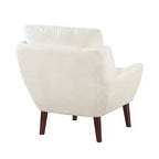 Chaise d'appoint contemporaine rembourrée en chenille Harper de GDFStudio