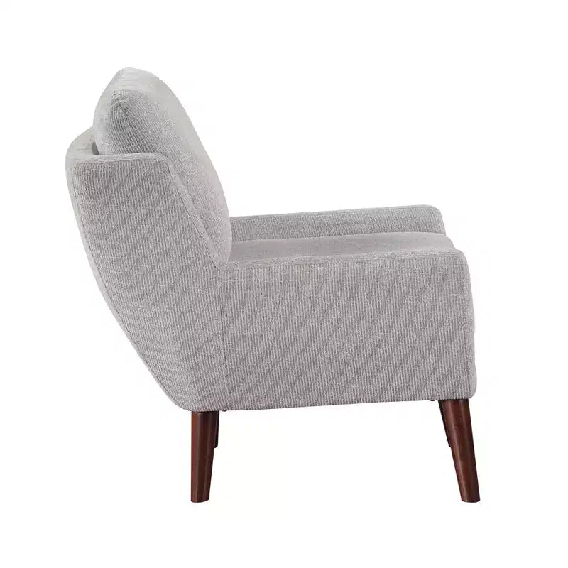 Chaise d'appoint contemporaine rembourrée en chenille Harper de GDFStudio