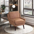 Chaise d'appoint contemporaine rembourrée en chenille Harper de GDFStudio