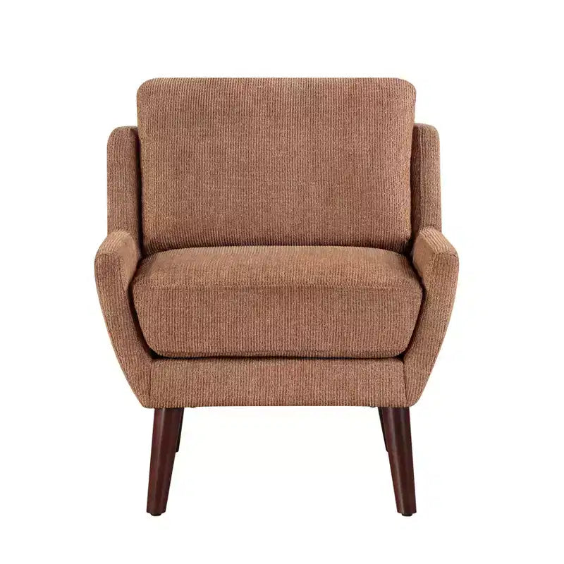 Chaise d'appoint contemporaine rembourrée en chenille Harper de GDFStudio
