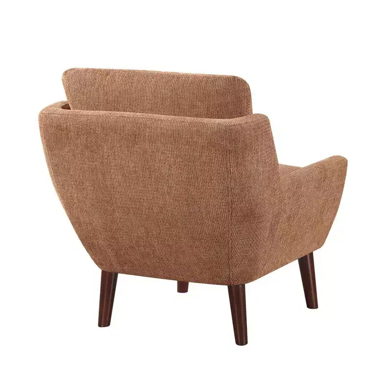 Chaise d'appoint contemporaine rembourrée en chenille Harper de GDFStudio