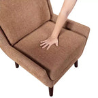 Chaise d'appoint contemporaine rembourrée en chenille Harper de GDFStudio