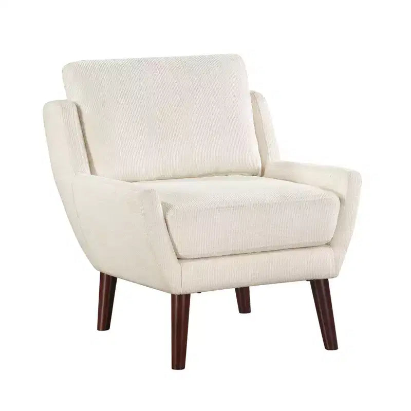 Chaise d'appoint contemporaine rembourrée en chenille Harper de GDFStudio