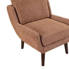 Chaise d'appoint contemporaine rembourrée en chenille Harper de GDFStudio