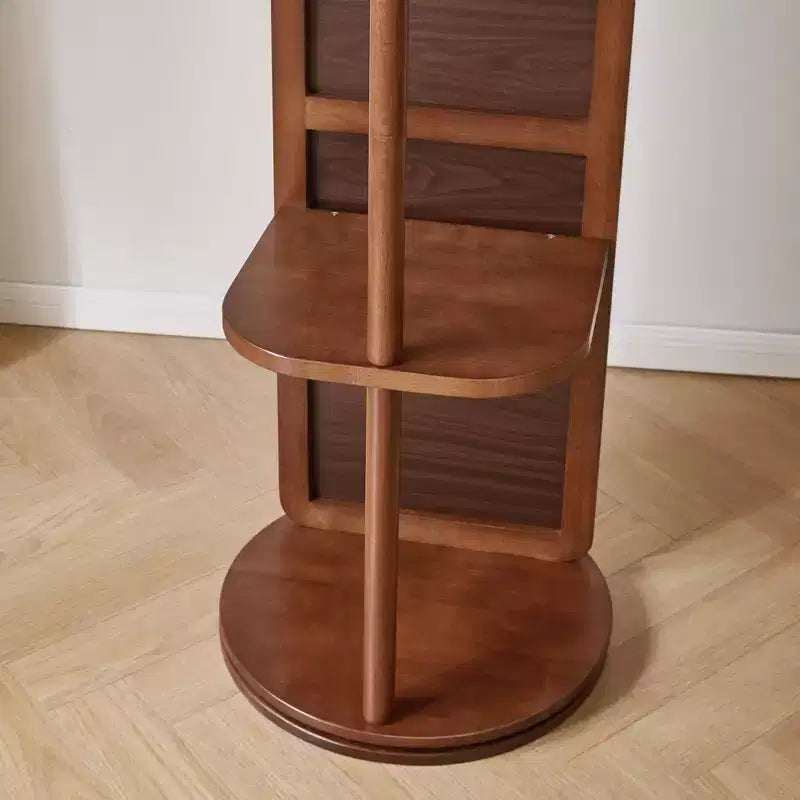 GDFStudio Emeka – Miroir moderne pleine longueur de 69 po avec pied pivotant, porte-manteau et miroir