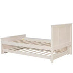 Cadre de lit plateforme en bois double/complet avec lit gigogne et armoire de rangement pour chambre, salon - ModernLuxe