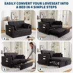 Canapé convertible 48 pouces pour salon, chambre et appartement